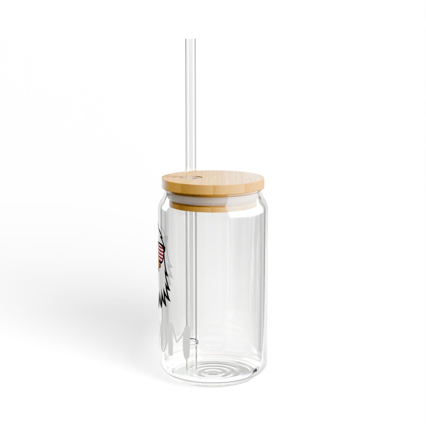 Premium Sipper Glass - Freedom Eagle Aviator | Patriotic Drinkware