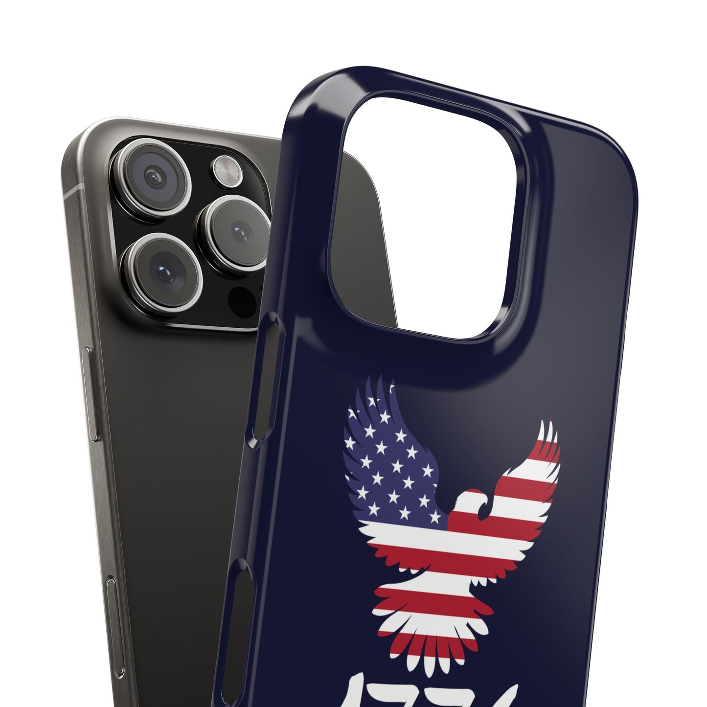 1776 Heritage Premium Slim Phone Case | USA Bald Eagle Graphic