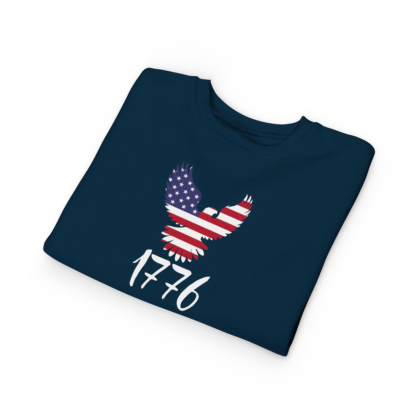 1776 Heritage Toddler Sweatshirt | USA Bald Eagle Graphic