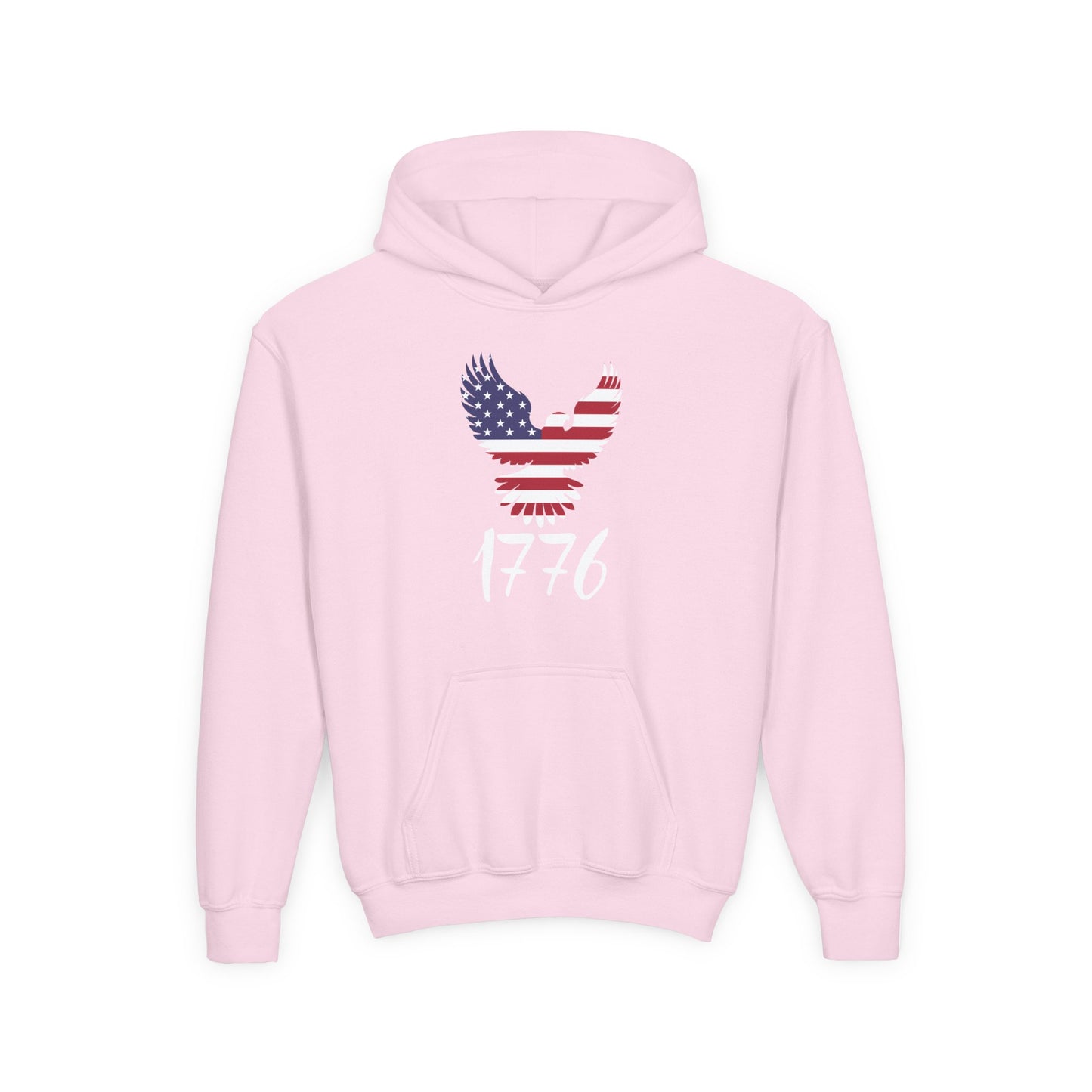 1776 Heritage Youth Hoodie | USA Bald Eagle Graphic