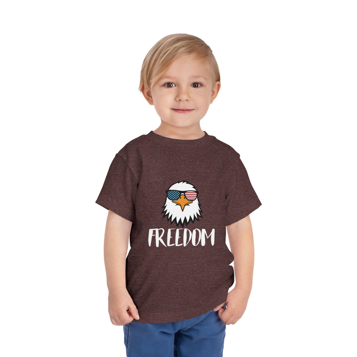 Freedom Eagle Aviator Toddler T-Shirt | USA Bald Eagle Graphic Tee
