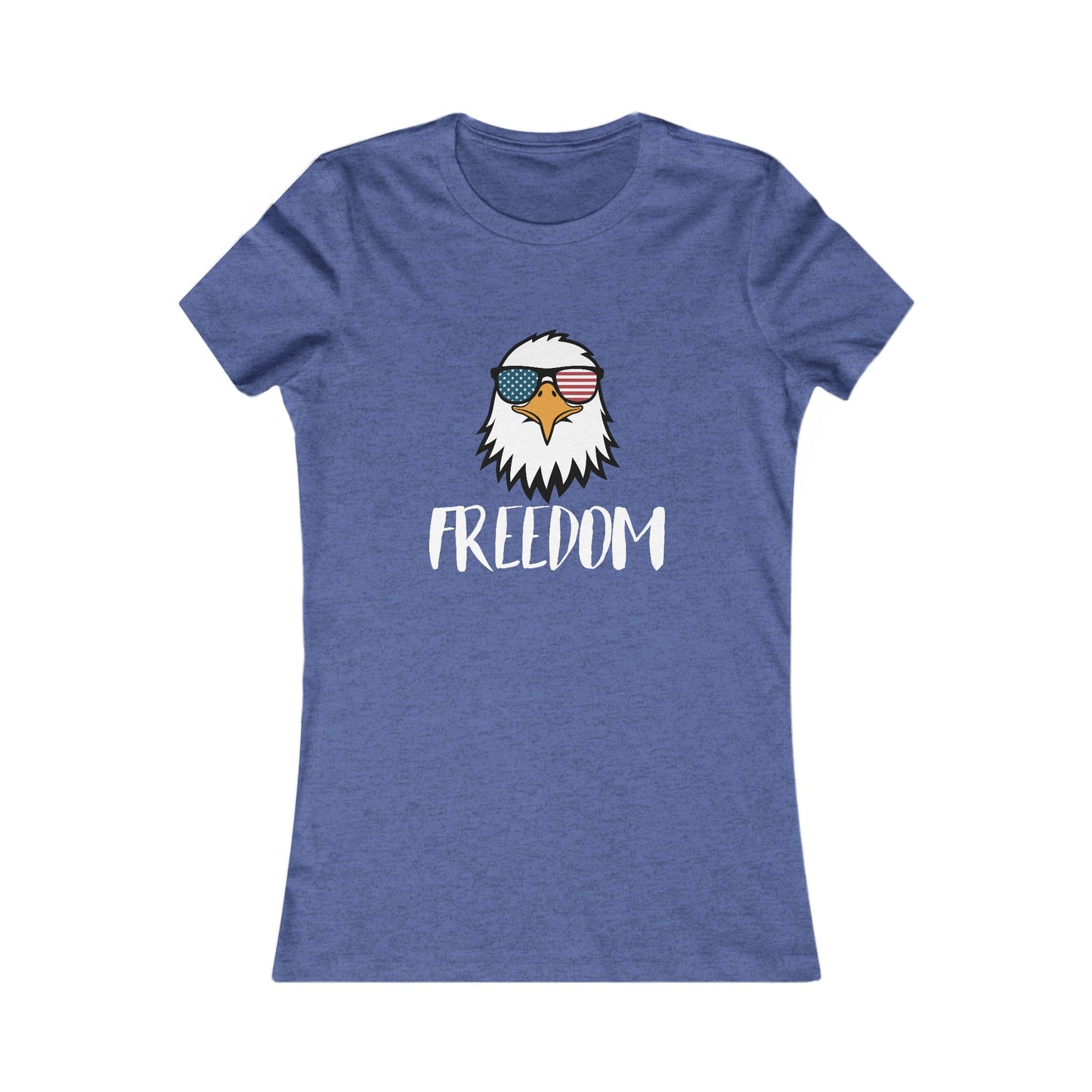 Freedom Eagle Aviator Women's Favorite Tee | USA Bald Eagle Graphic Tee