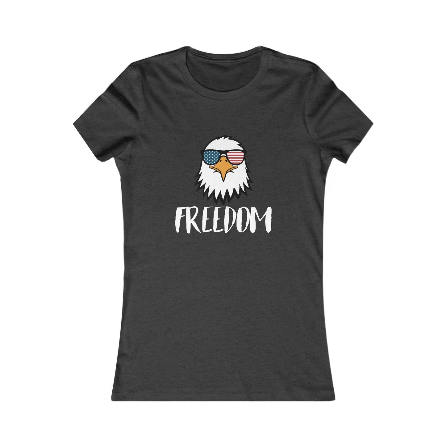 Freedom Eagle Aviator Women's Favorite Tee | USA Bald Eagle Graphic Tee