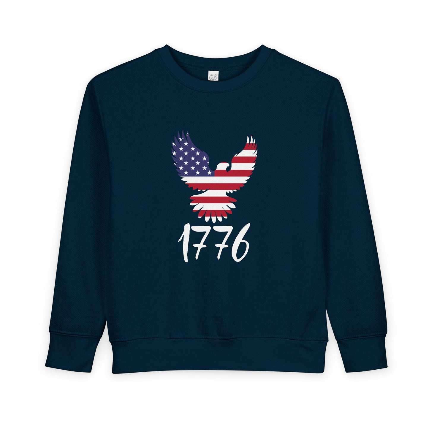 1776 Heritage Toddler Sweatshirt | USA Bald Eagle Graphic