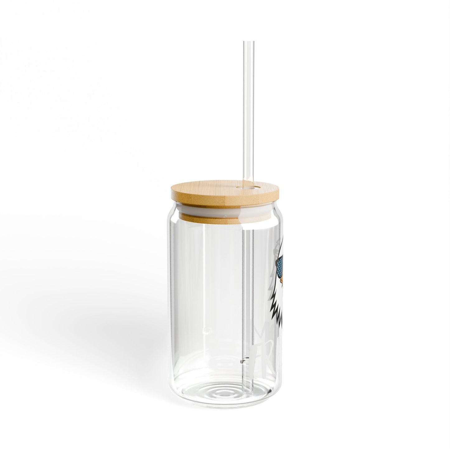 Premium Sipper Glass - Freedom Eagle Aviator | Patriotic Drinkware