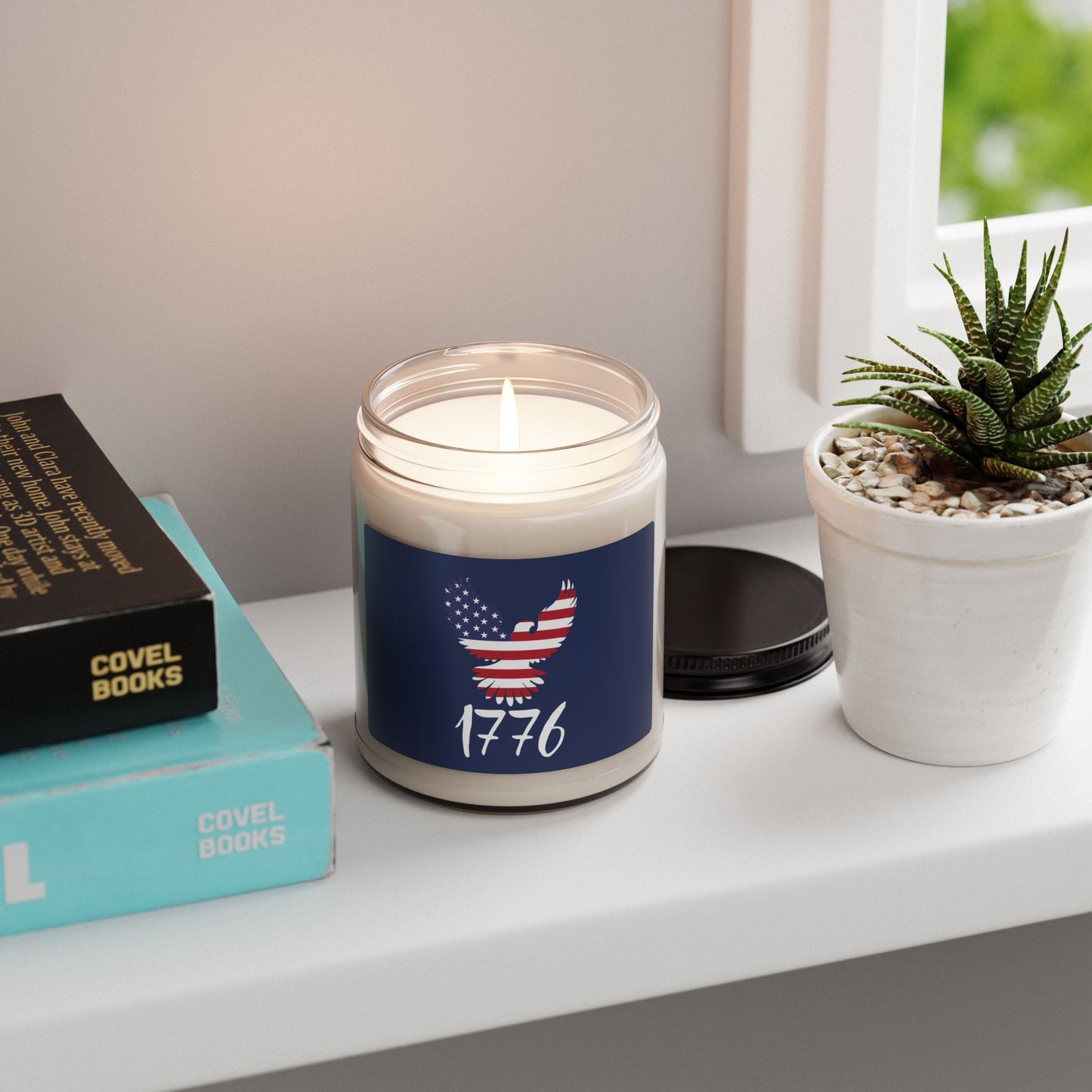 1776 Heritage Scented Jar Candle | USA Bald Eagle Graphic (9 oz)