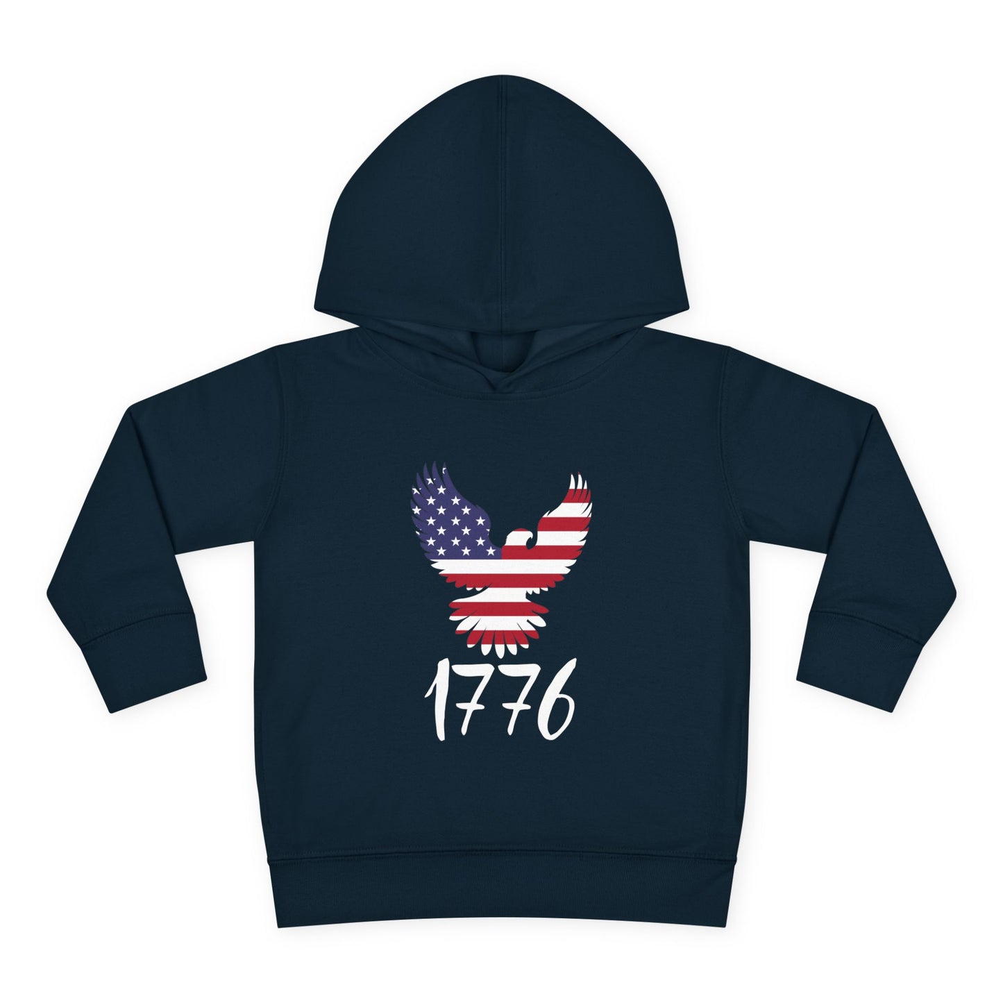 1776 Heritage Toddler Hoodie | USA Bald Eagle Graphic