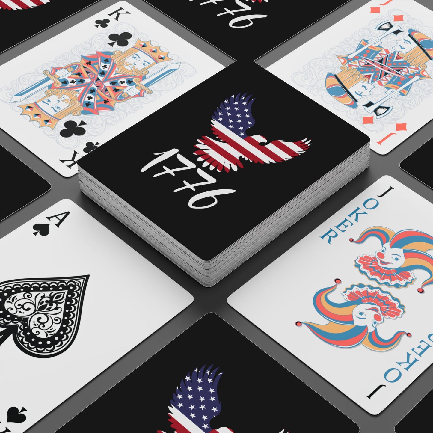 1776 Heritage Playing Cards | USA Bald Eagle Graphic