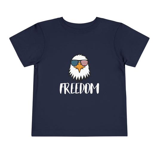 Freedom Eagle Aviator Toddler T-Shirt | USA Bald Eagle Graphic Tee