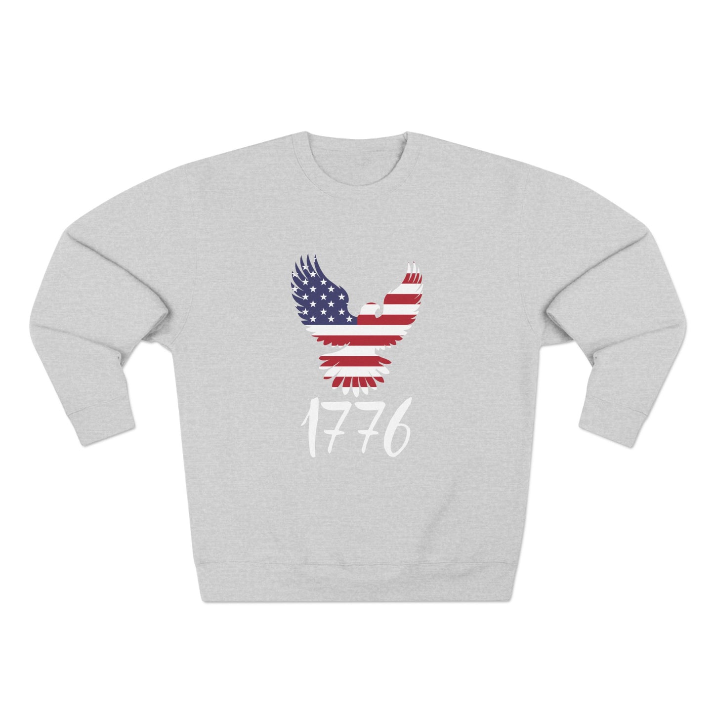 1776 Heritage Crewneck Sweatshirt | USA Bald Eagle Graphic Pullover