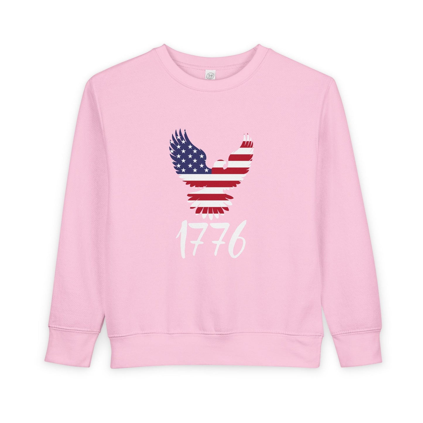 1776 Heritage Toddler Sweatshirt | USA Bald Eagle Graphic