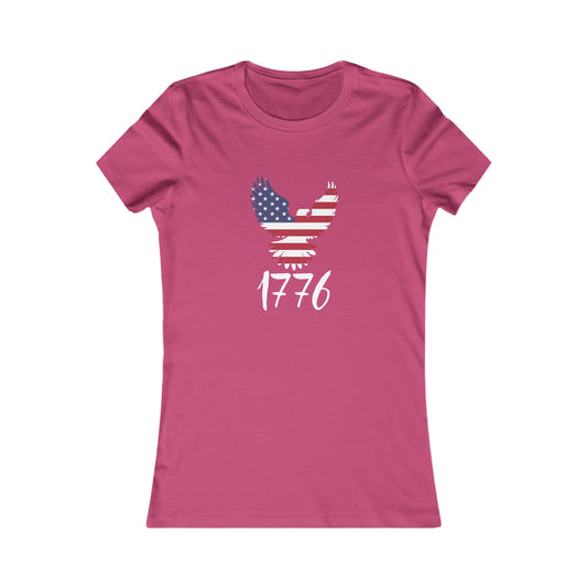 1776 Heritage Women's Favorite Tee | USA Bald Eagle Graphic