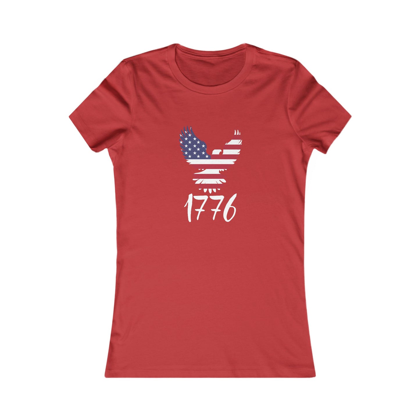 1776 Heritage Women's Favorite Tee | USA Bald Eagle Graphic