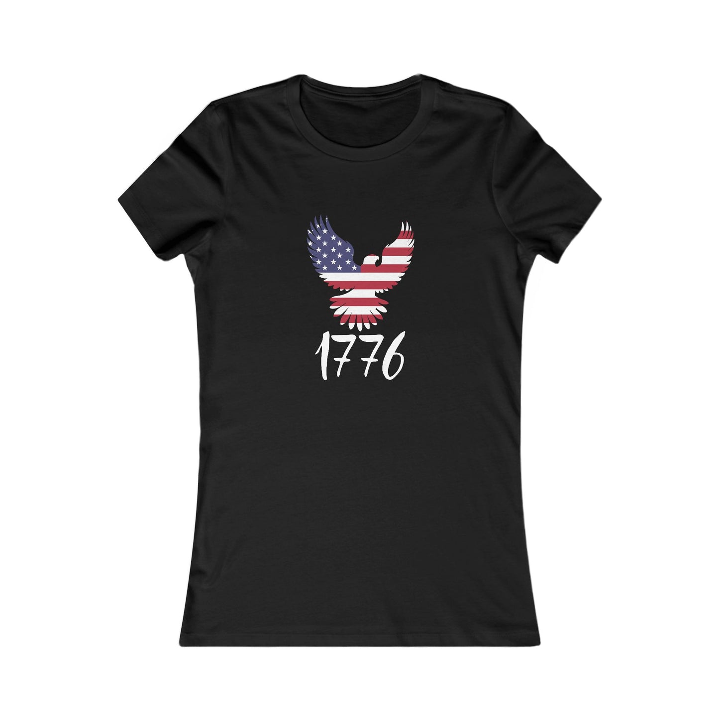 1776 Heritage Women's Favorite Tee | USA Bald Eagle Graphic