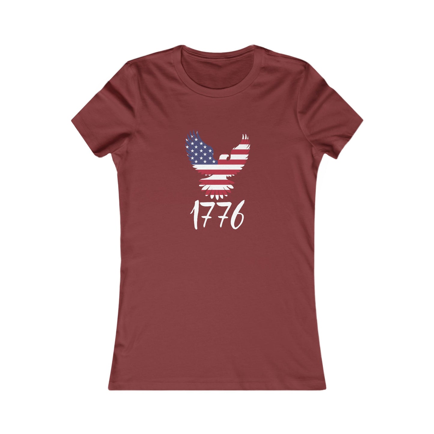 1776 Heritage Women's Favorite Tee | USA Bald Eagle Graphic