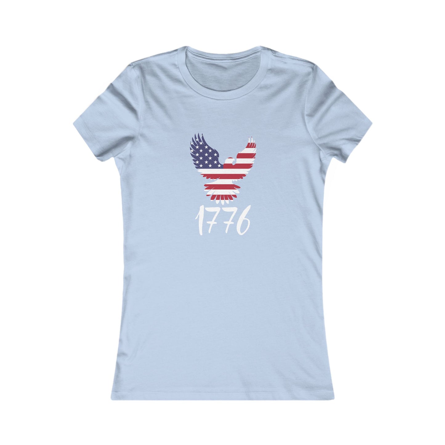 1776 Heritage Women's Favorite Tee | USA Bald Eagle Graphic