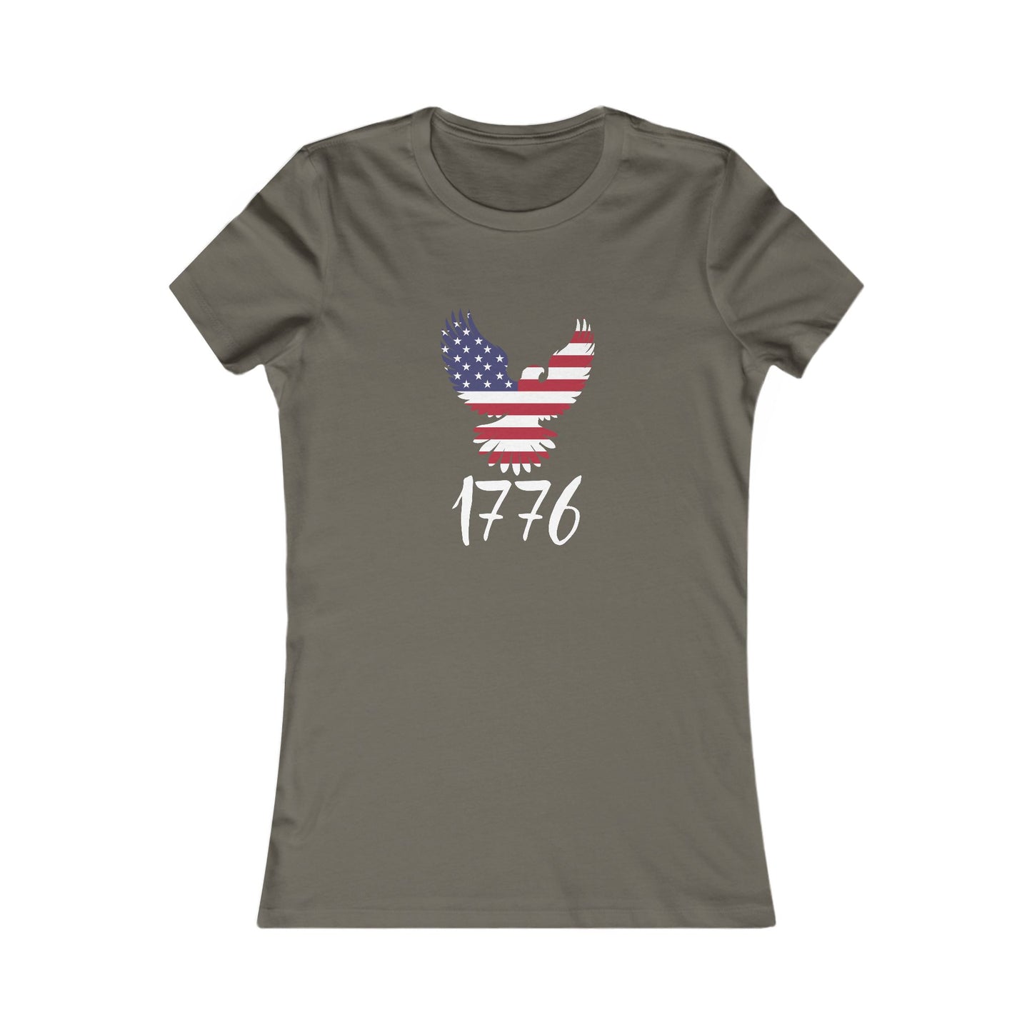 1776 Heritage Women's Favorite Tee | USA Bald Eagle Graphic