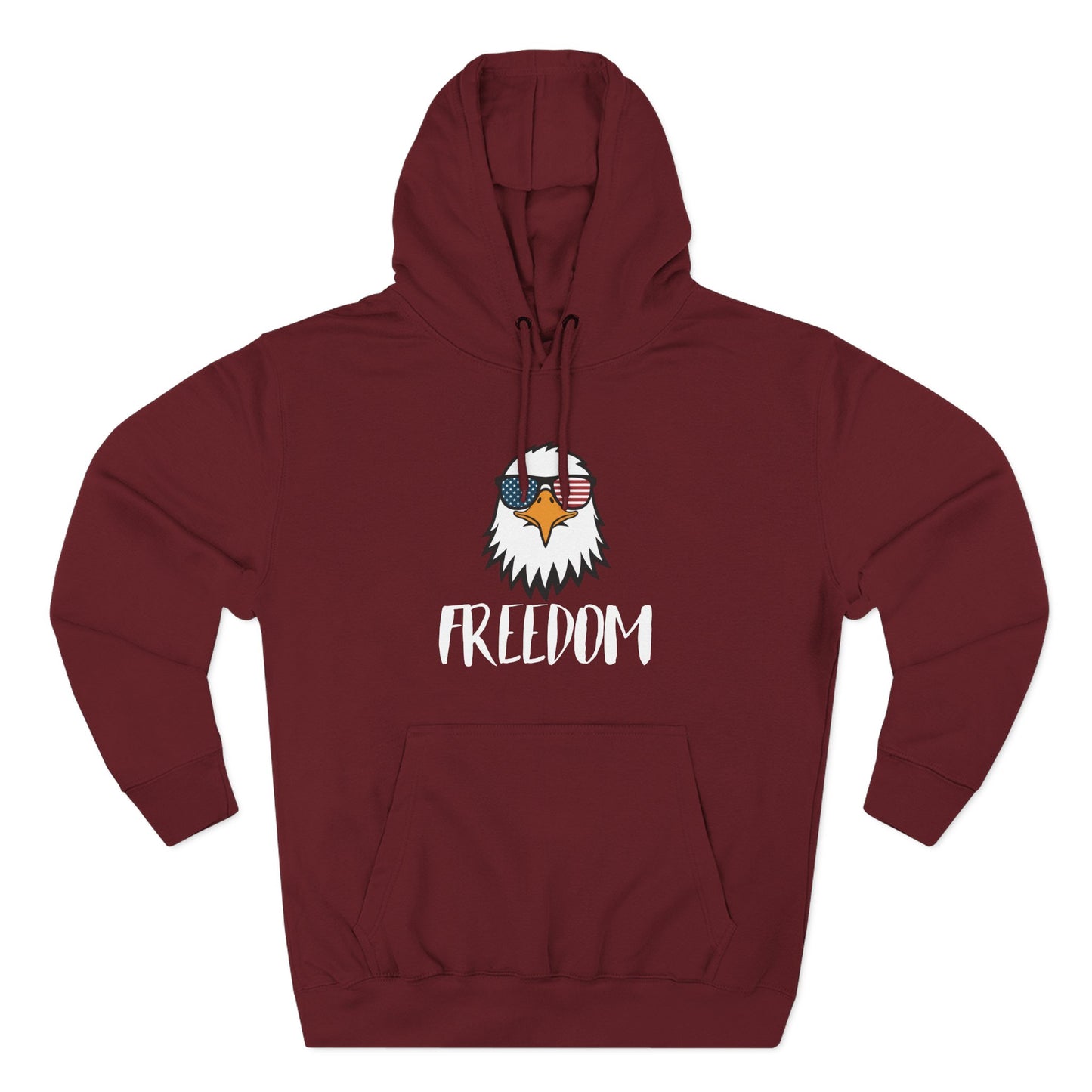 Freedom Eagle Aviator Premium Hoodie | USA Bald Eagle Graphic