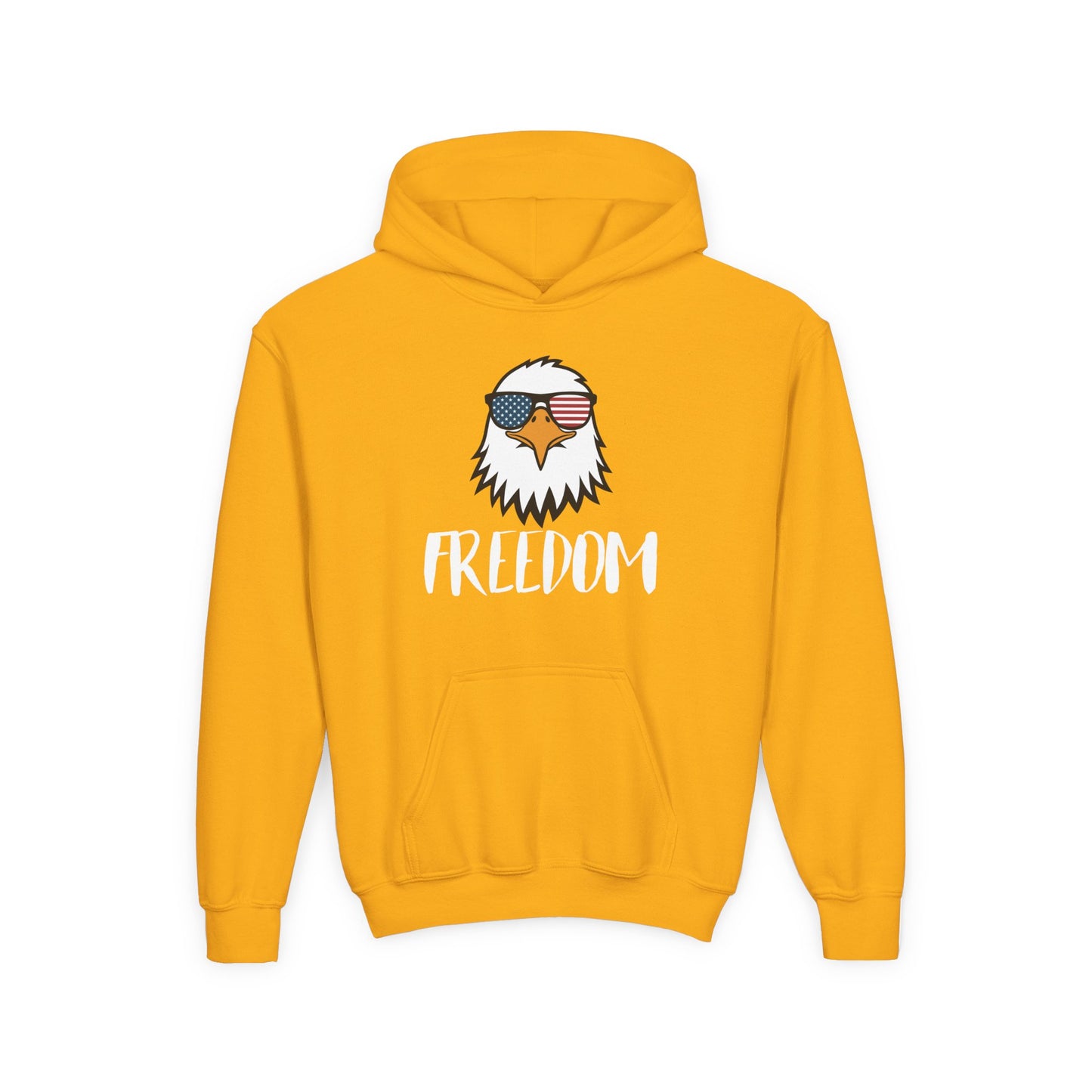 Freedom Eagle Aviator Youth Hoodie | USA Bald Eagle Graphic
