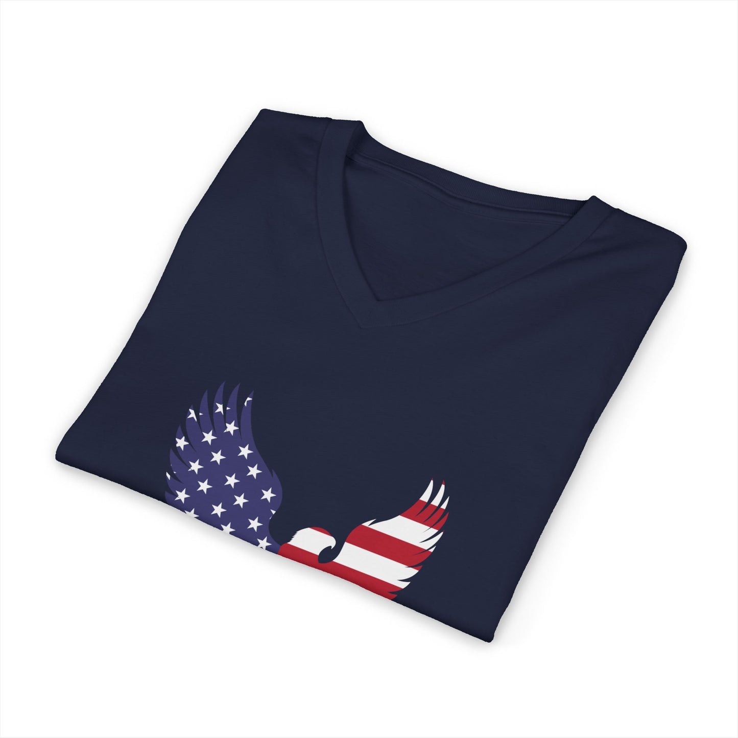 1776 Heritage Men's V-Neck Tee | USA Bald Eagle Graphic