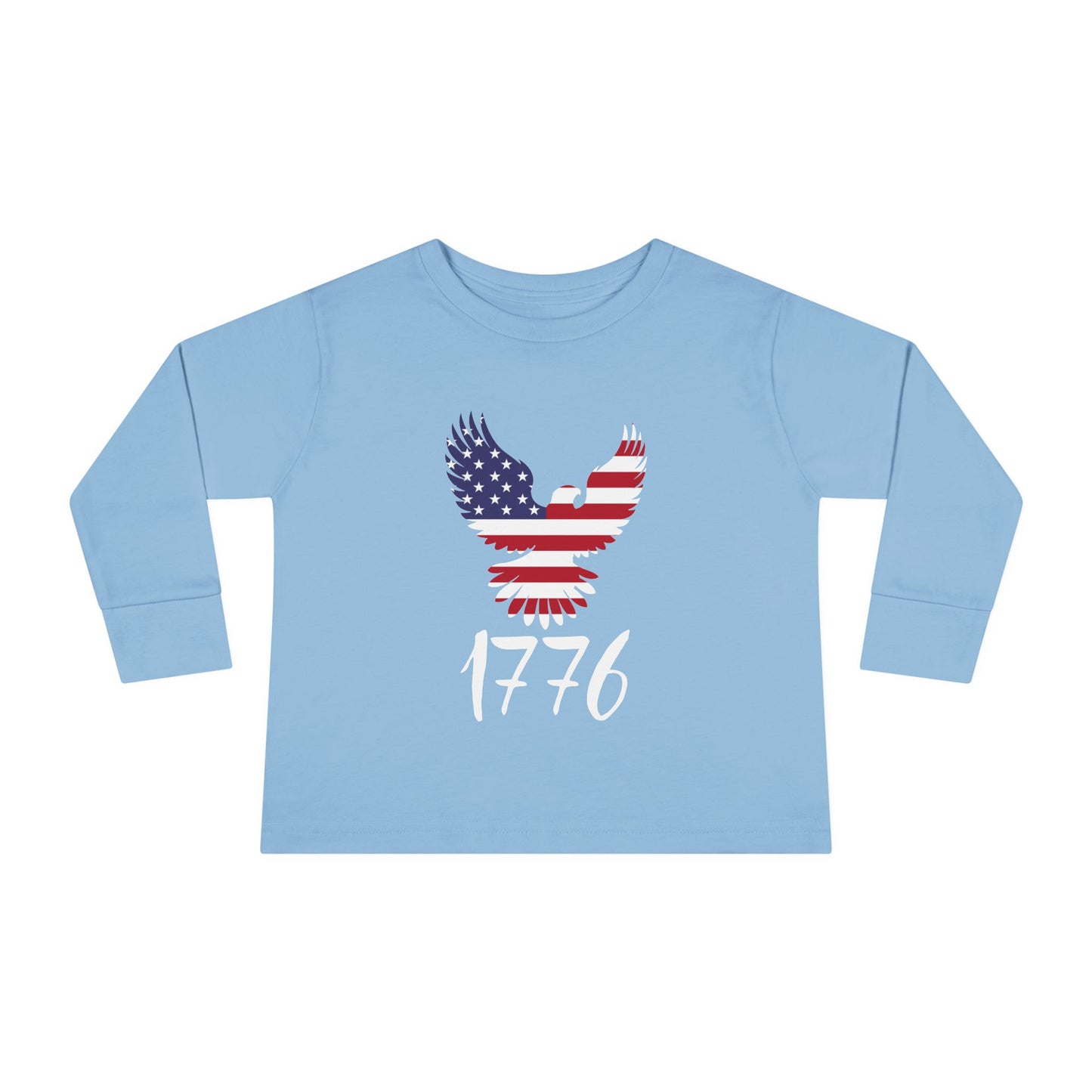 Premium Toddler Long Sleeve Tee - 1776 Heritage | Patriotic American Eagle