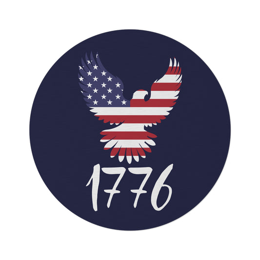 Premium Round Rug - 1776 Heritage | Patriotic Home Decor
