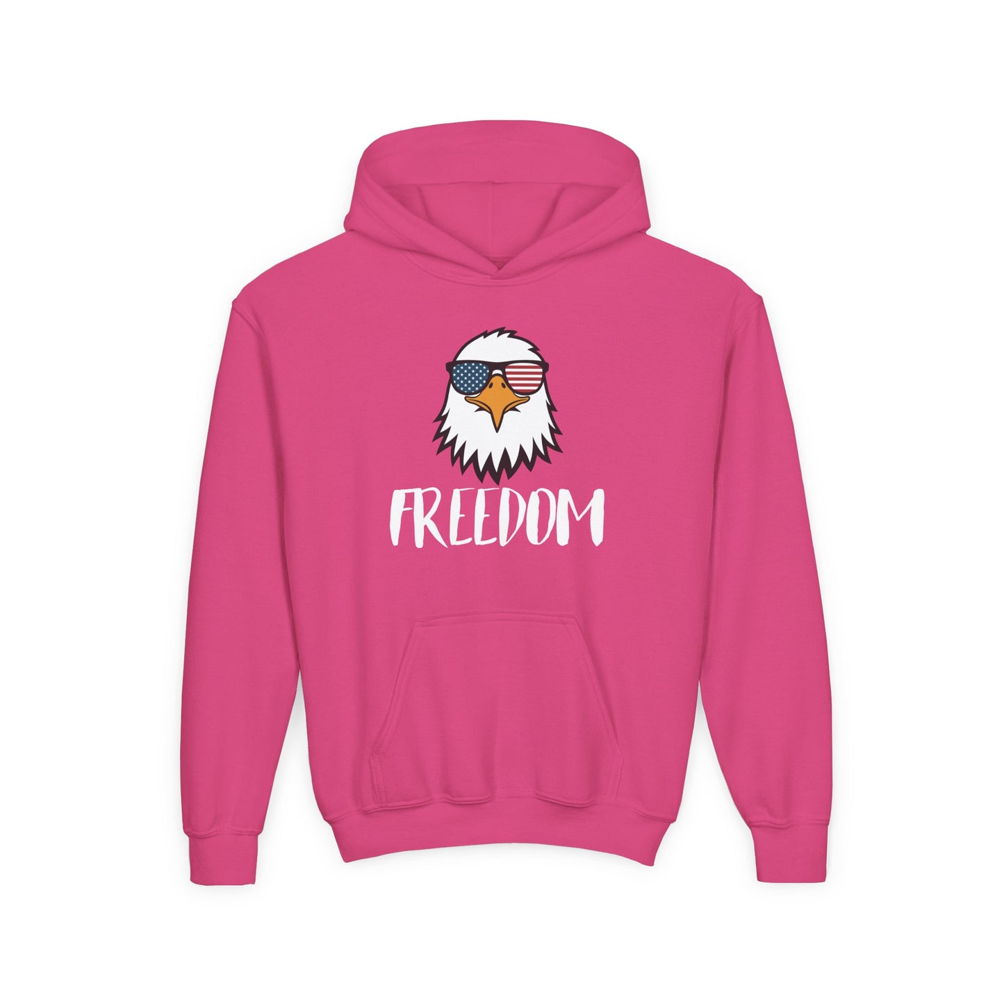 Freedom Eagle Aviator Youth Hoodie | USA Bald Eagle Graphic
