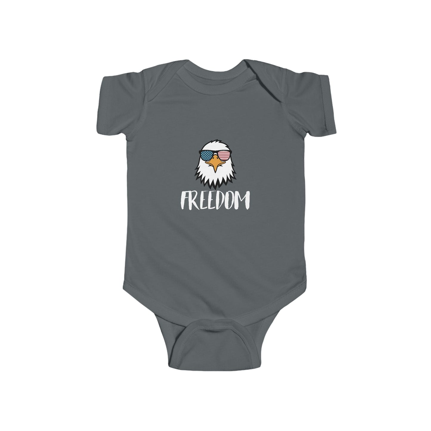 Freedom Eagle Aviator Baby Bodysuit | USA Bald Eagle Graphic