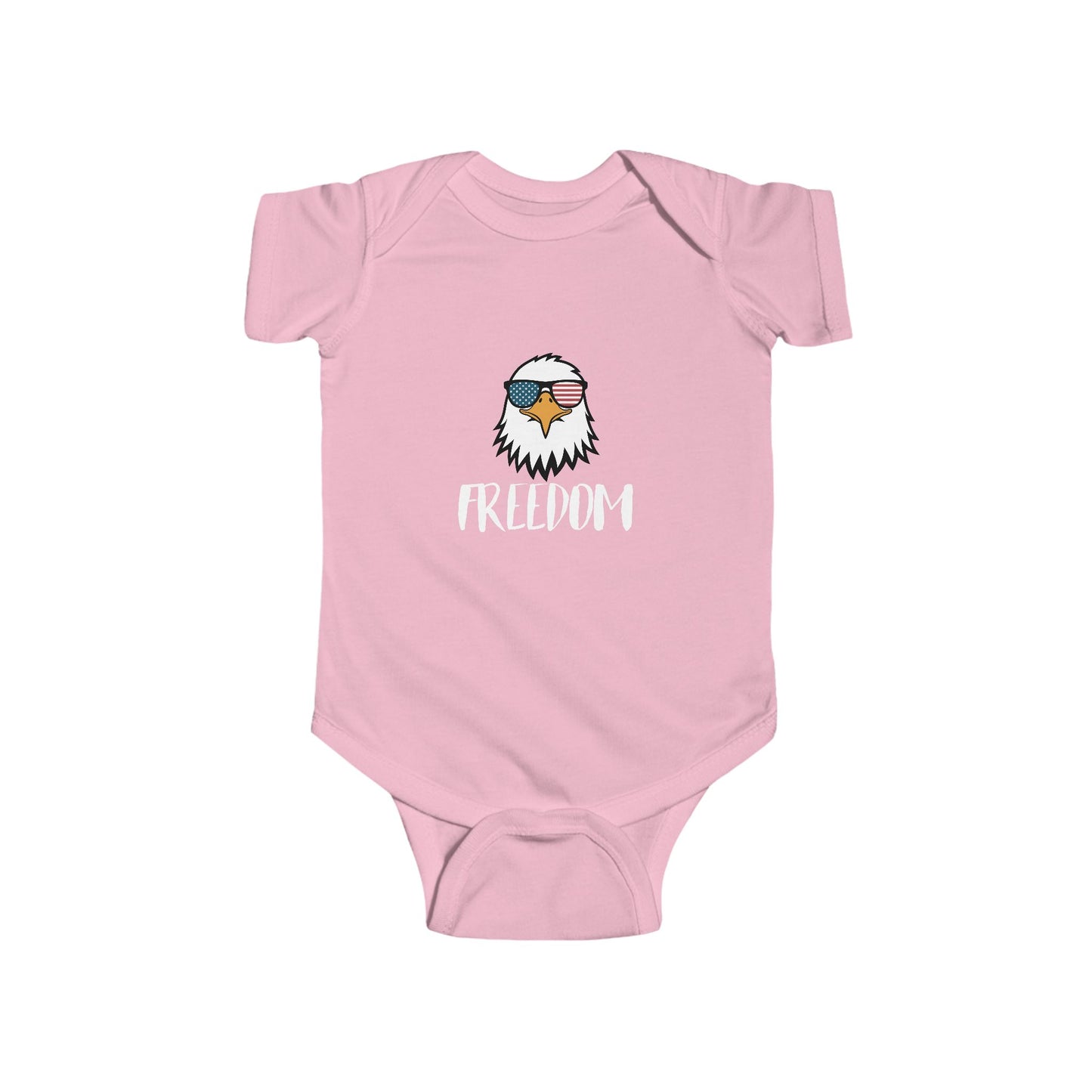 Freedom Eagle Aviator Baby Bodysuit | USA Bald Eagle Graphic