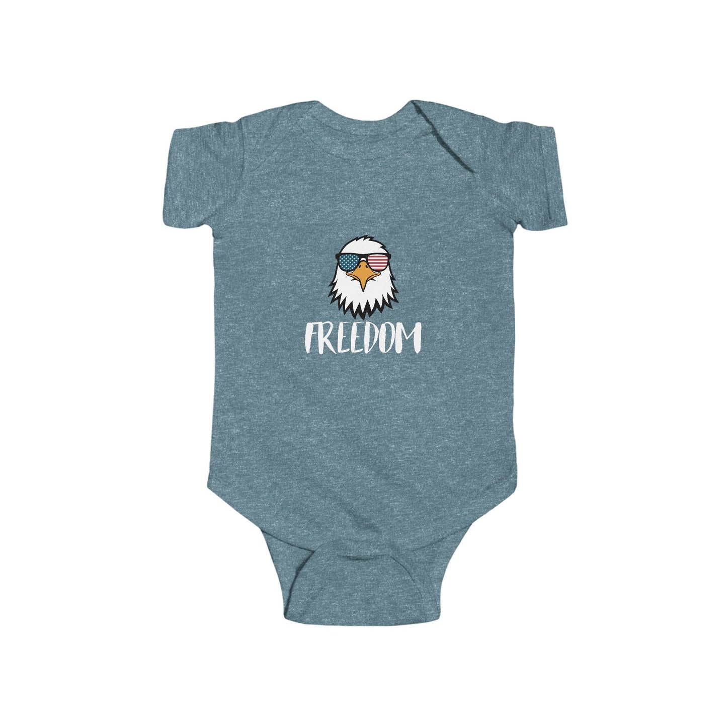 Freedom Eagle Aviator Baby Bodysuit | USA Bald Eagle Graphic