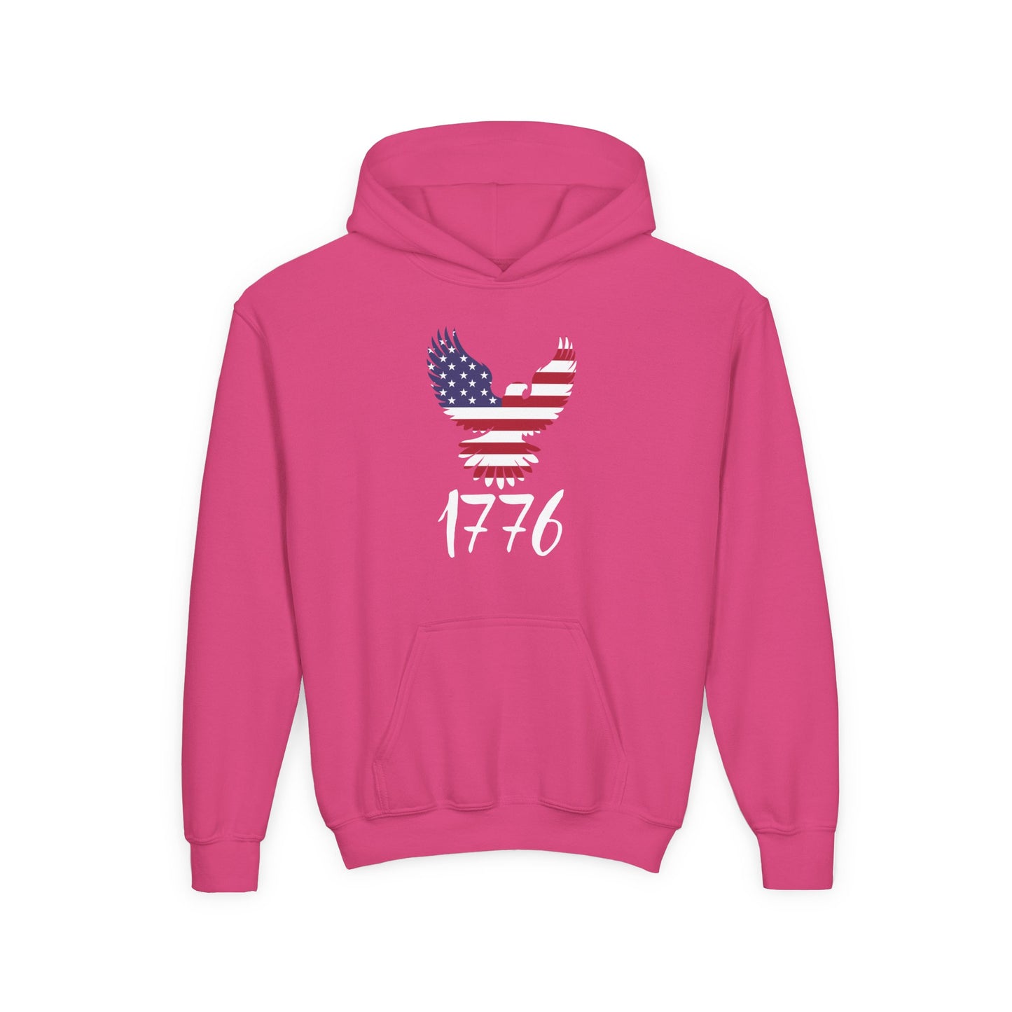 1776 Heritage Youth Hoodie | USA Bald Eagle Graphic