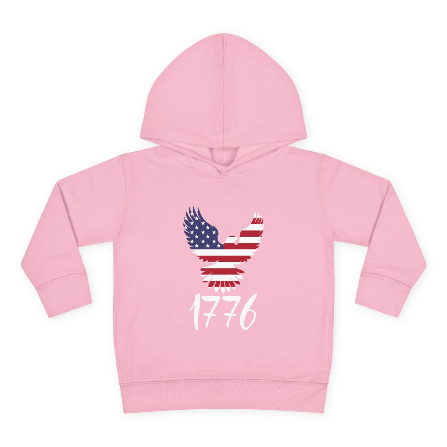 1776 Heritage Toddler Hoodie | USA Bald Eagle Graphic