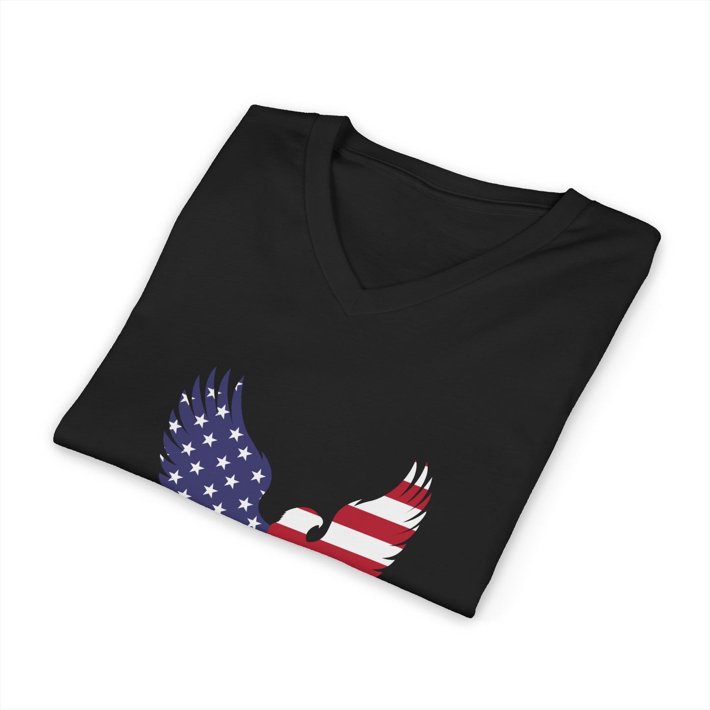 1776 Heritage Men's V-Neck Tee | USA Bald Eagle Graphic