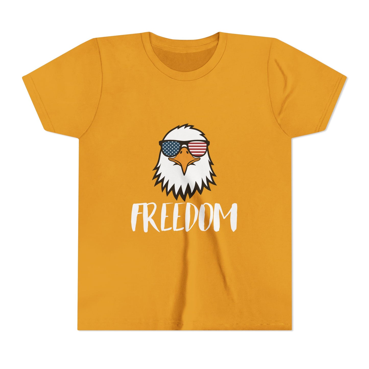 Freedom Eagle Aviator Youth T-Shirt | USA Bald Eagle Graphic Tee