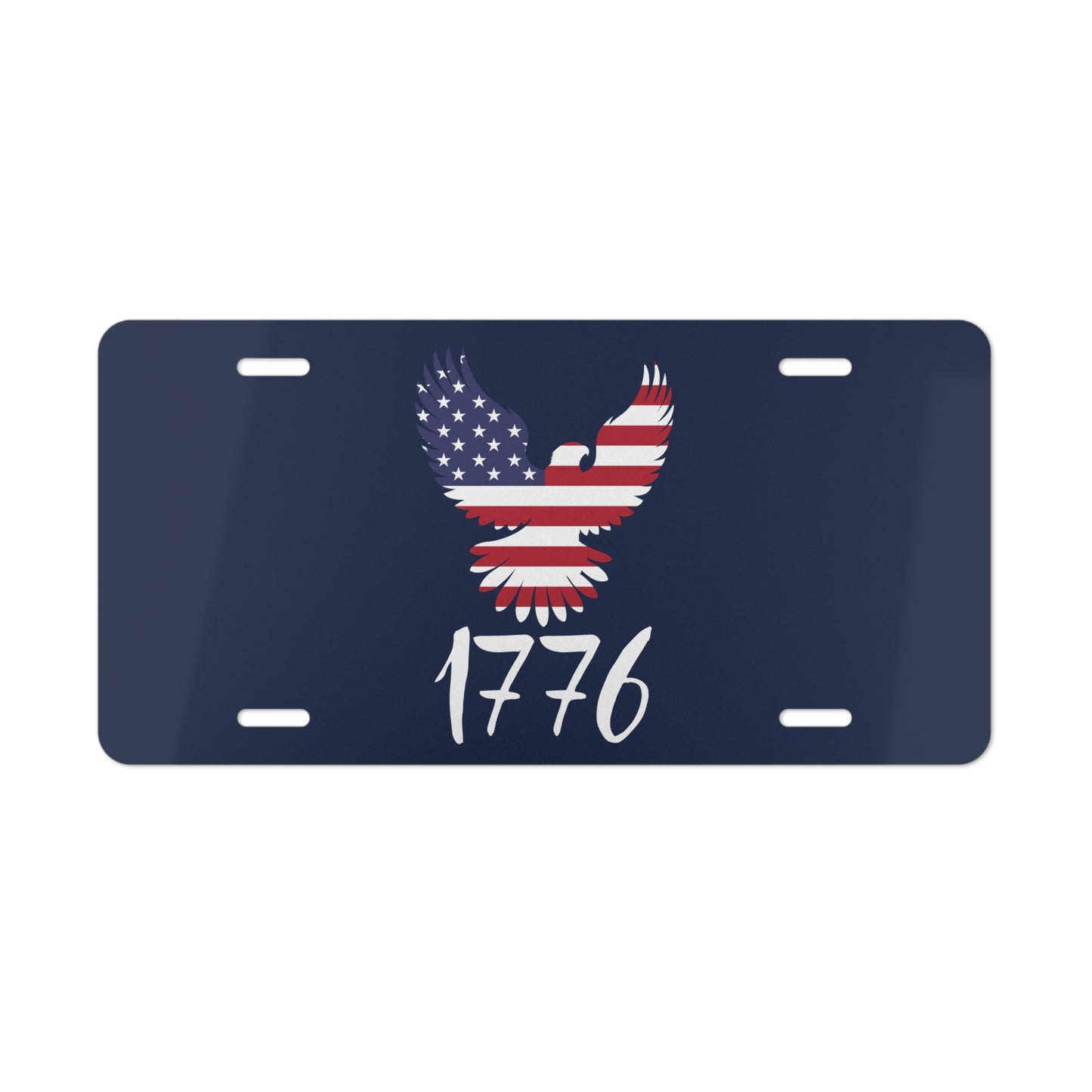 1776 Heritage Custom License Plate | USA Bald Eagle Graphic