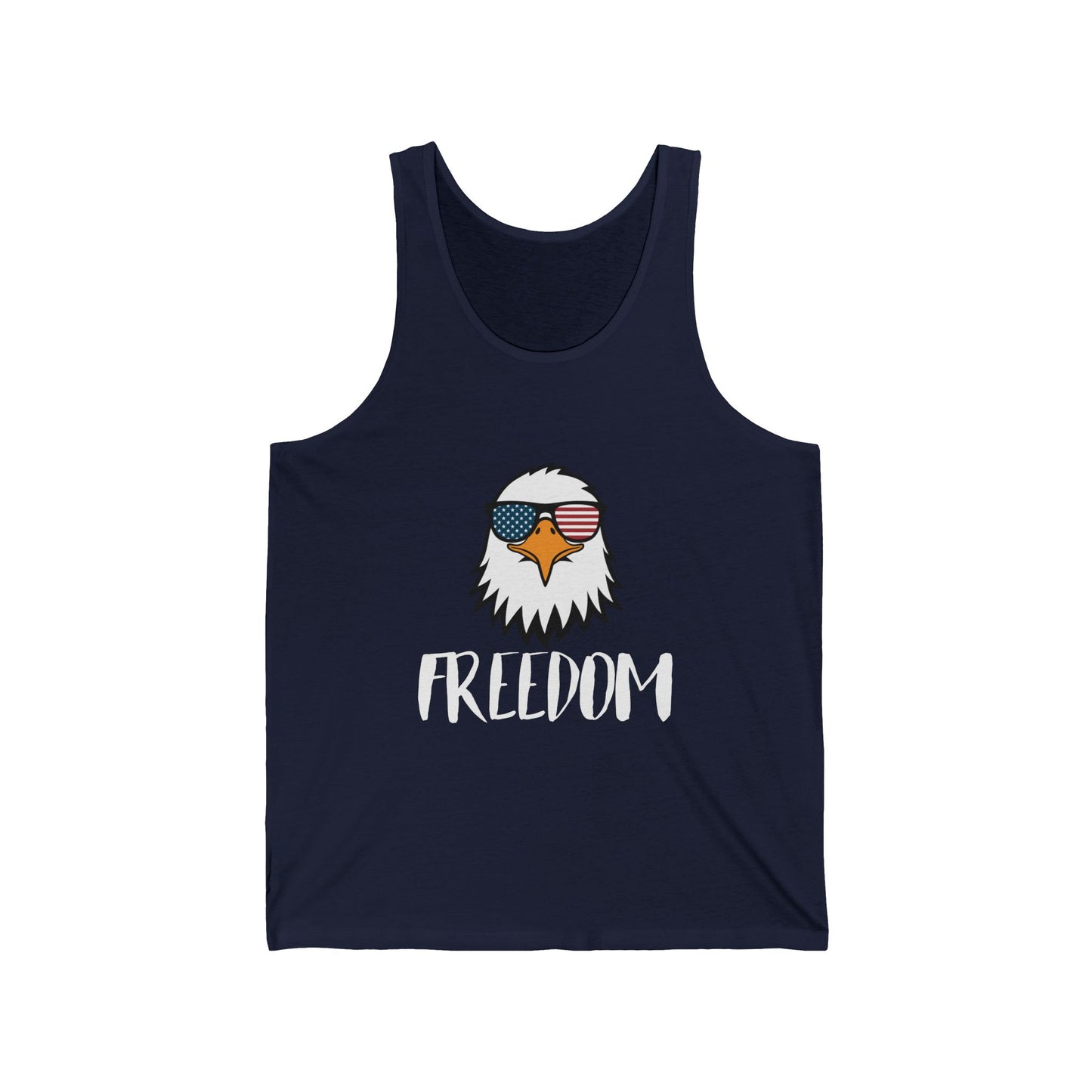 Freedom Eagle Aviator Men's Tank Top | USA Bald Eagle Graphic
