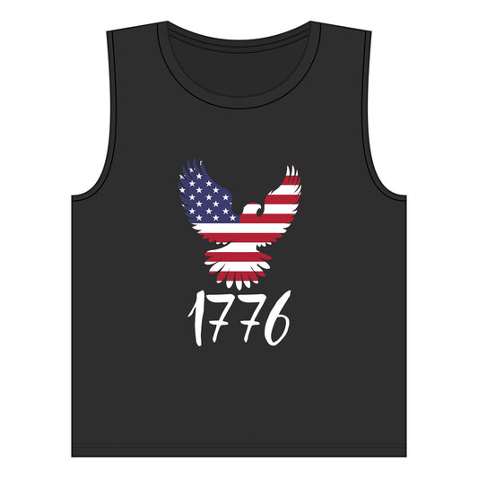 1776 Heritage Women's Muscle Tank | USA Bald Eagle Graphic