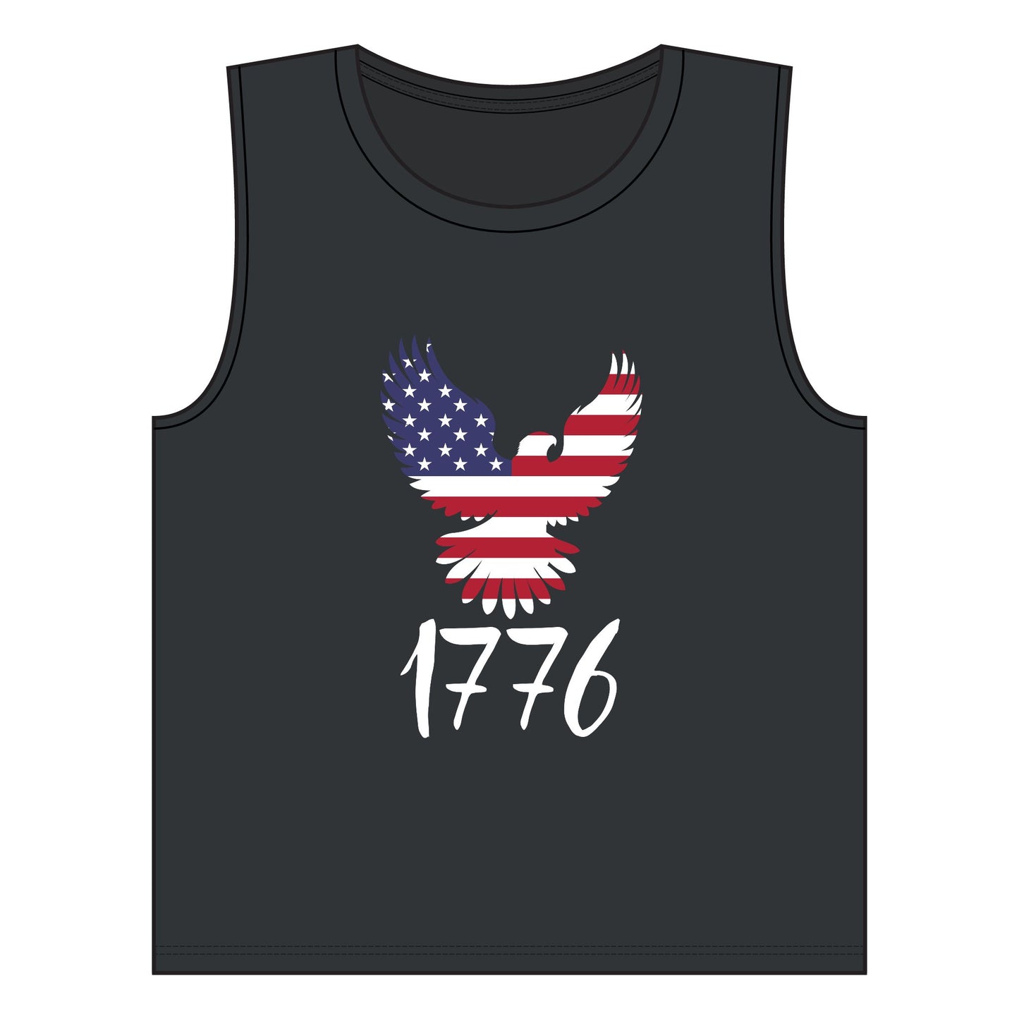 1776 Heritage Women's Muscle Tank | USA Bald Eagle Graphic