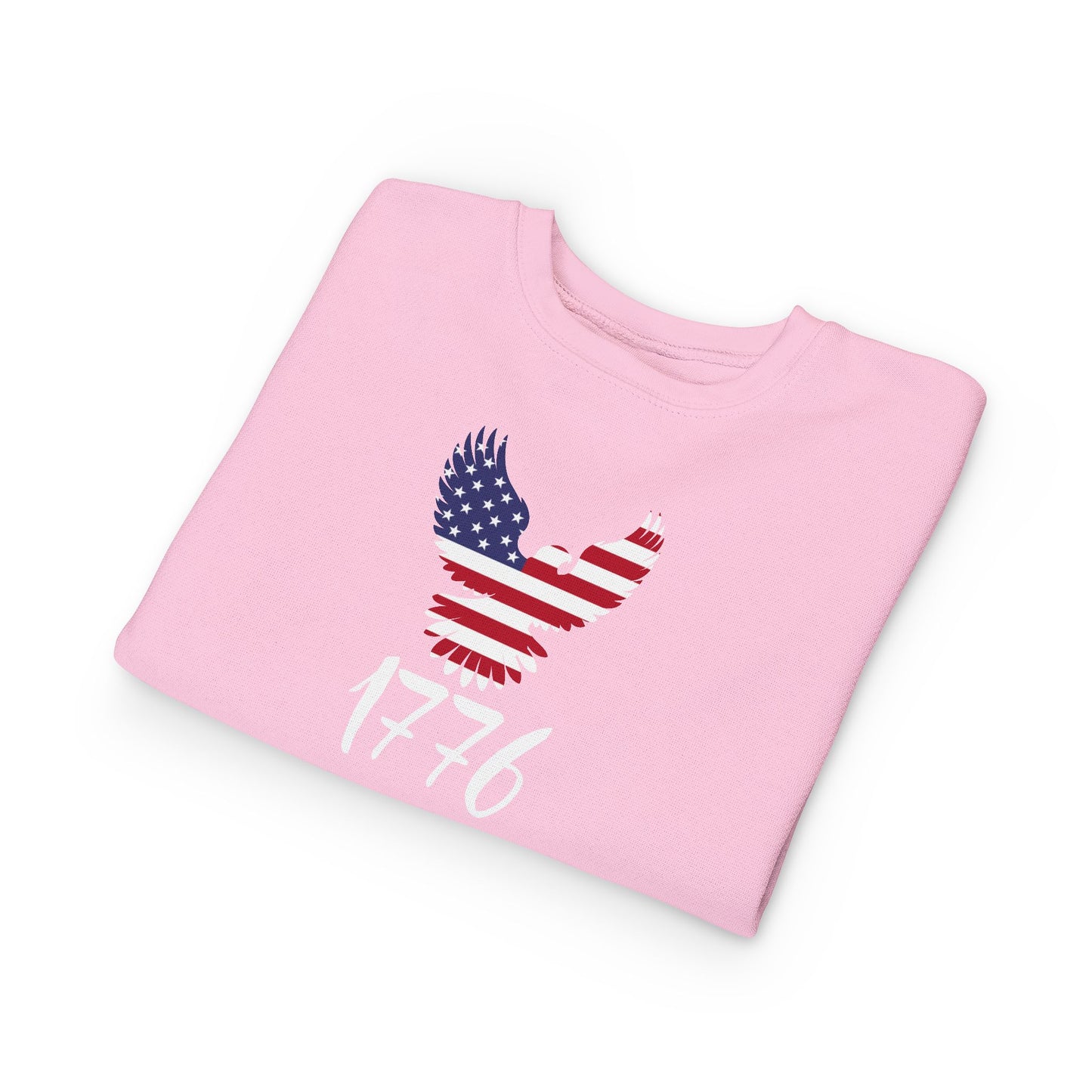 1776 Heritage Toddler Sweatshirt | USA Bald Eagle Graphic