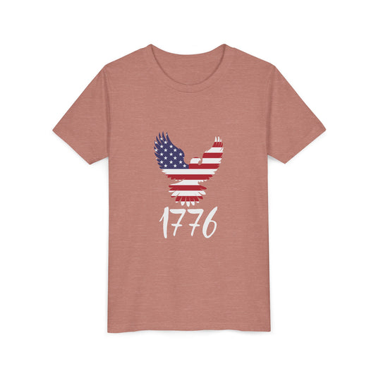 1776 Heritage Youth T-Shirt | USA Bald Eagle Graphic Tee