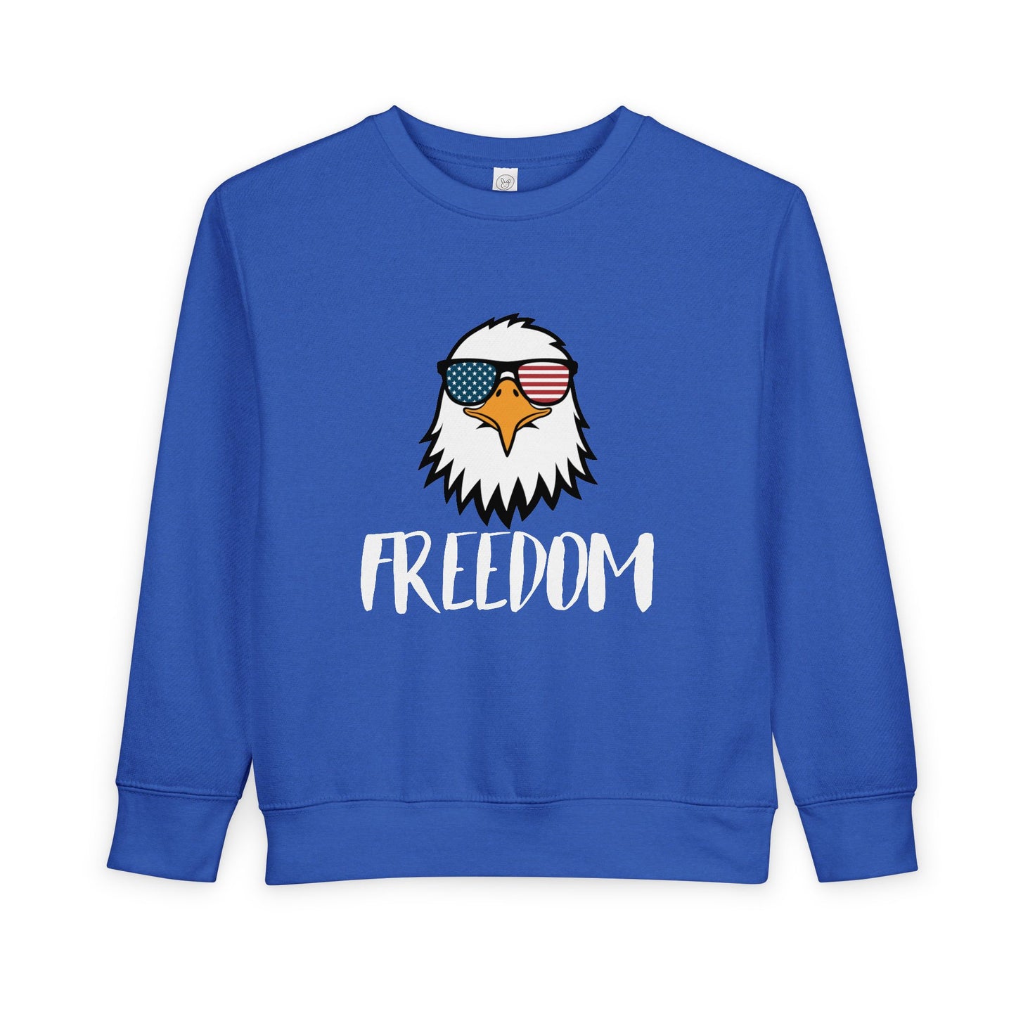 Freedom Eagle Aviator Toddler Sweatshirt | USA Bald Eagle Graphic