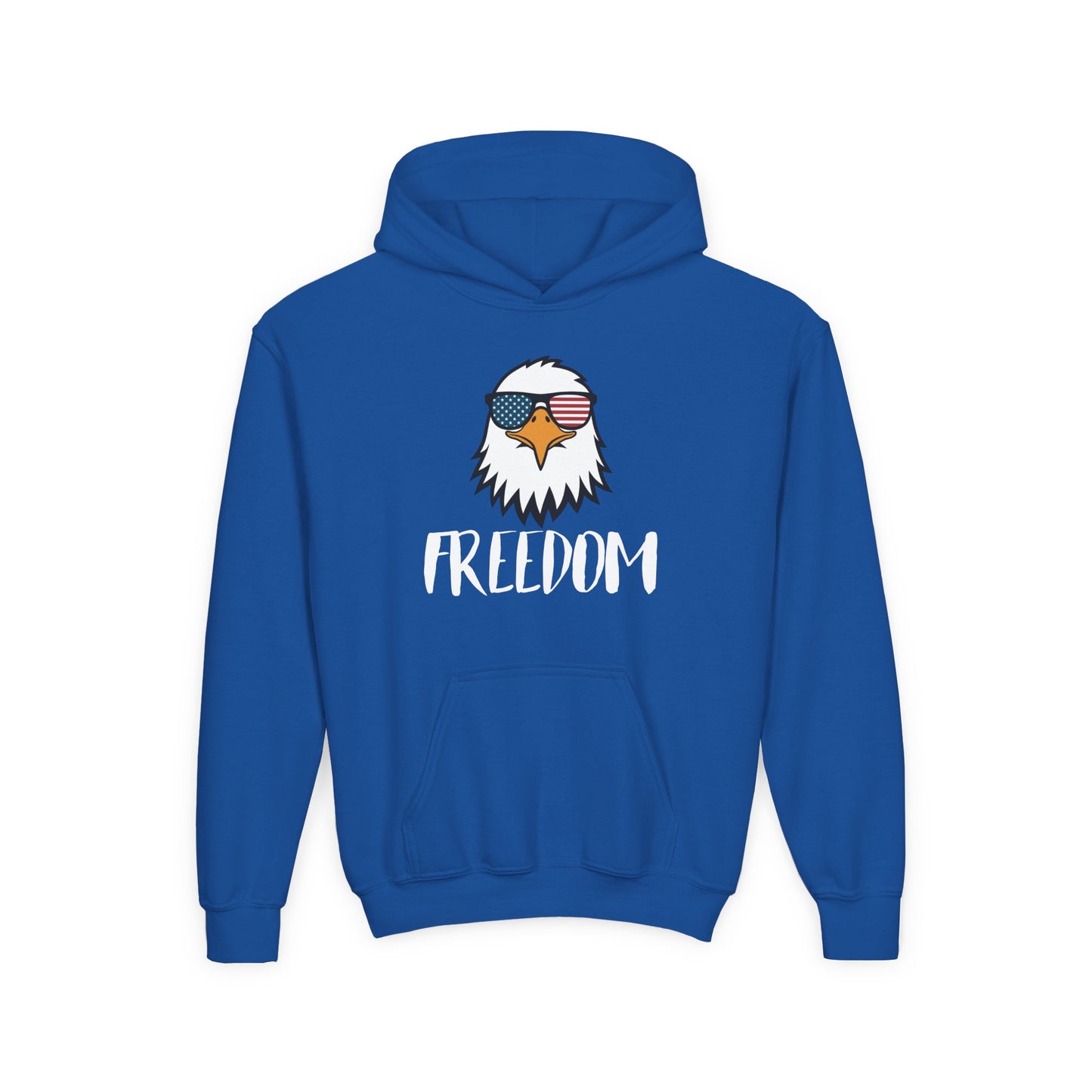 Freedom Eagle Aviator Youth Hoodie | USA Bald Eagle Graphic