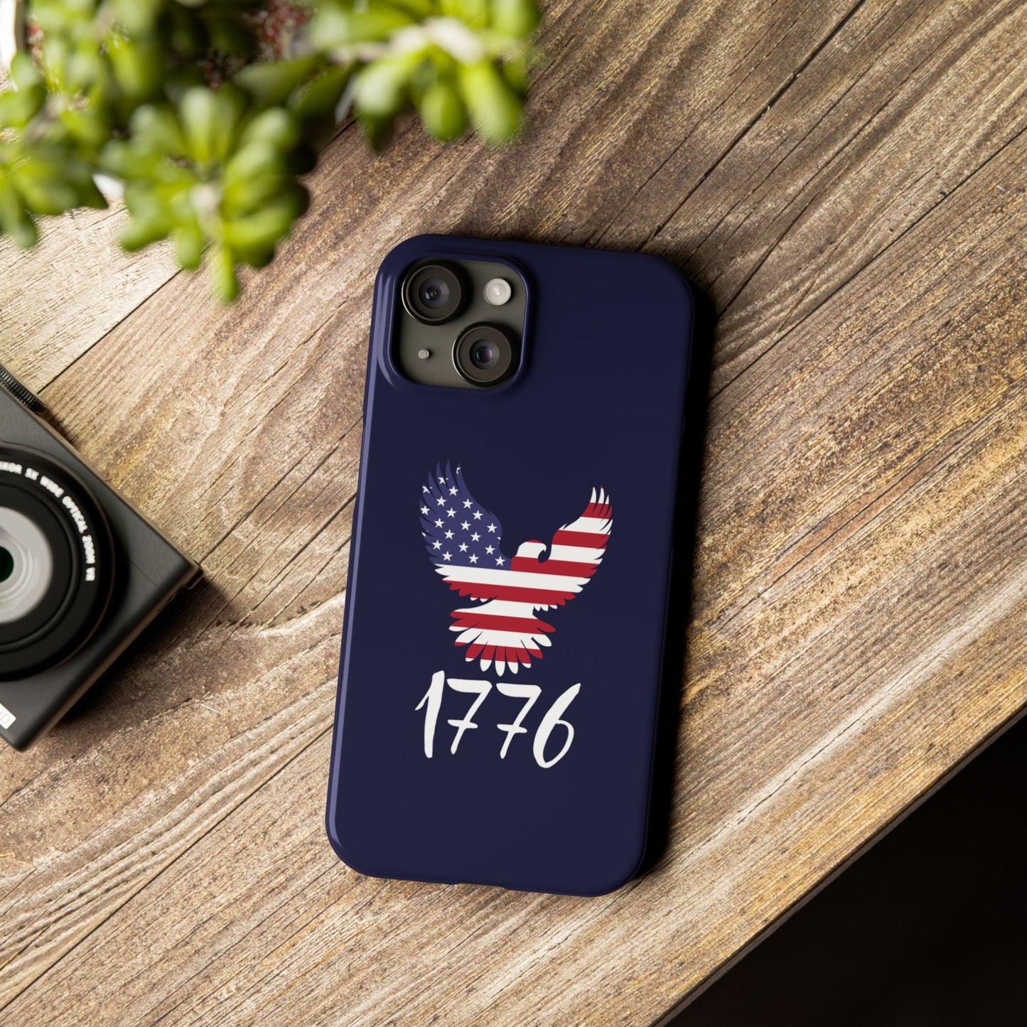 1776 Heritage Premium Slim Phone Case | USA Bald Eagle Graphic
