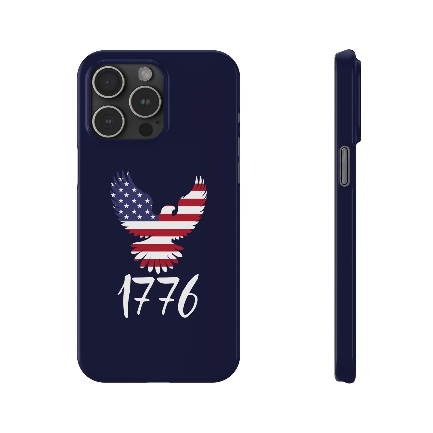 1776 Heritage Premium Slim Phone Case | USA Bald Eagle Graphic