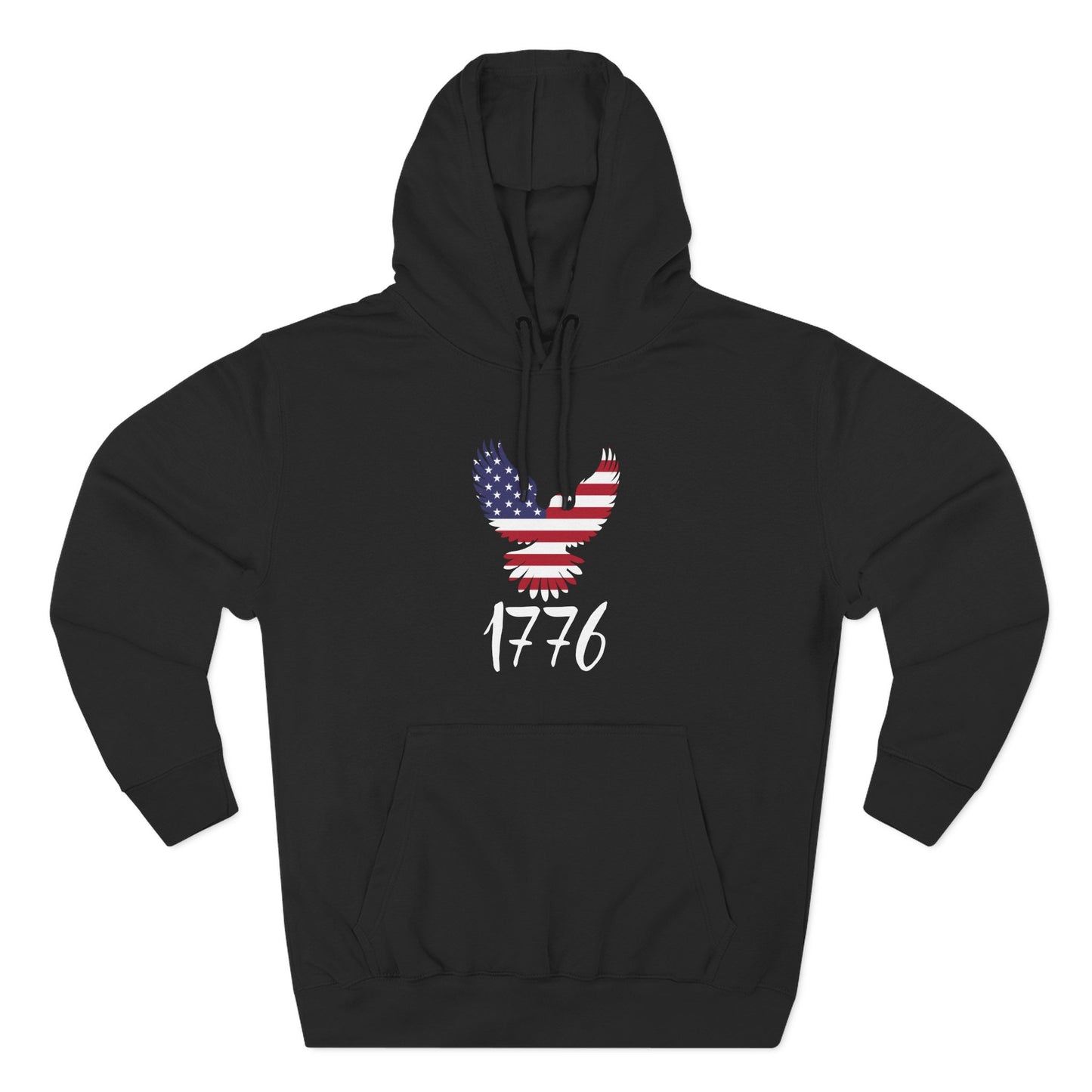 1776 Heritage Premium Hoodie | USA Bald Eagle Graphic Sweatshirt