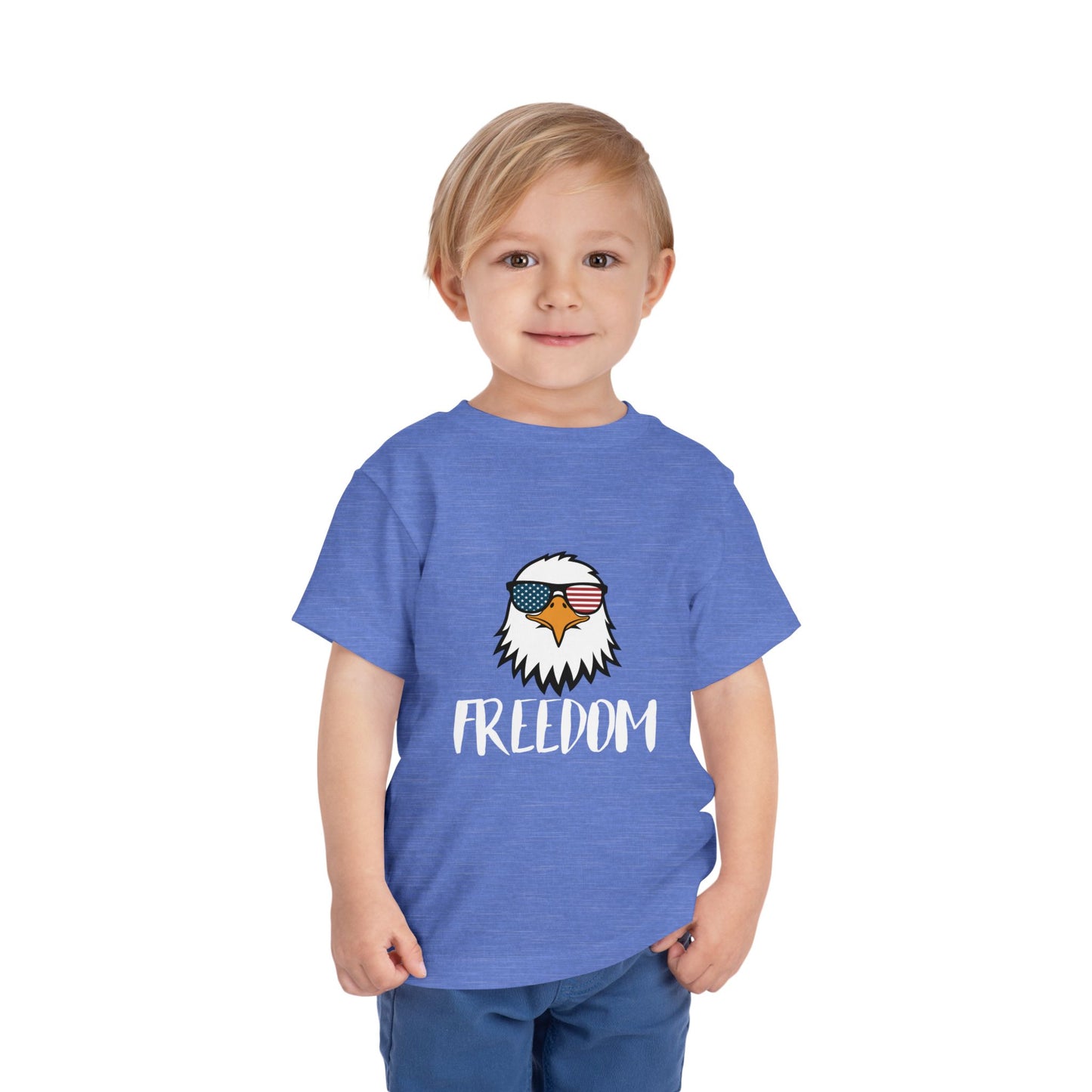 Freedom Eagle Aviator Toddler T-Shirt | USA Bald Eagle Graphic Tee