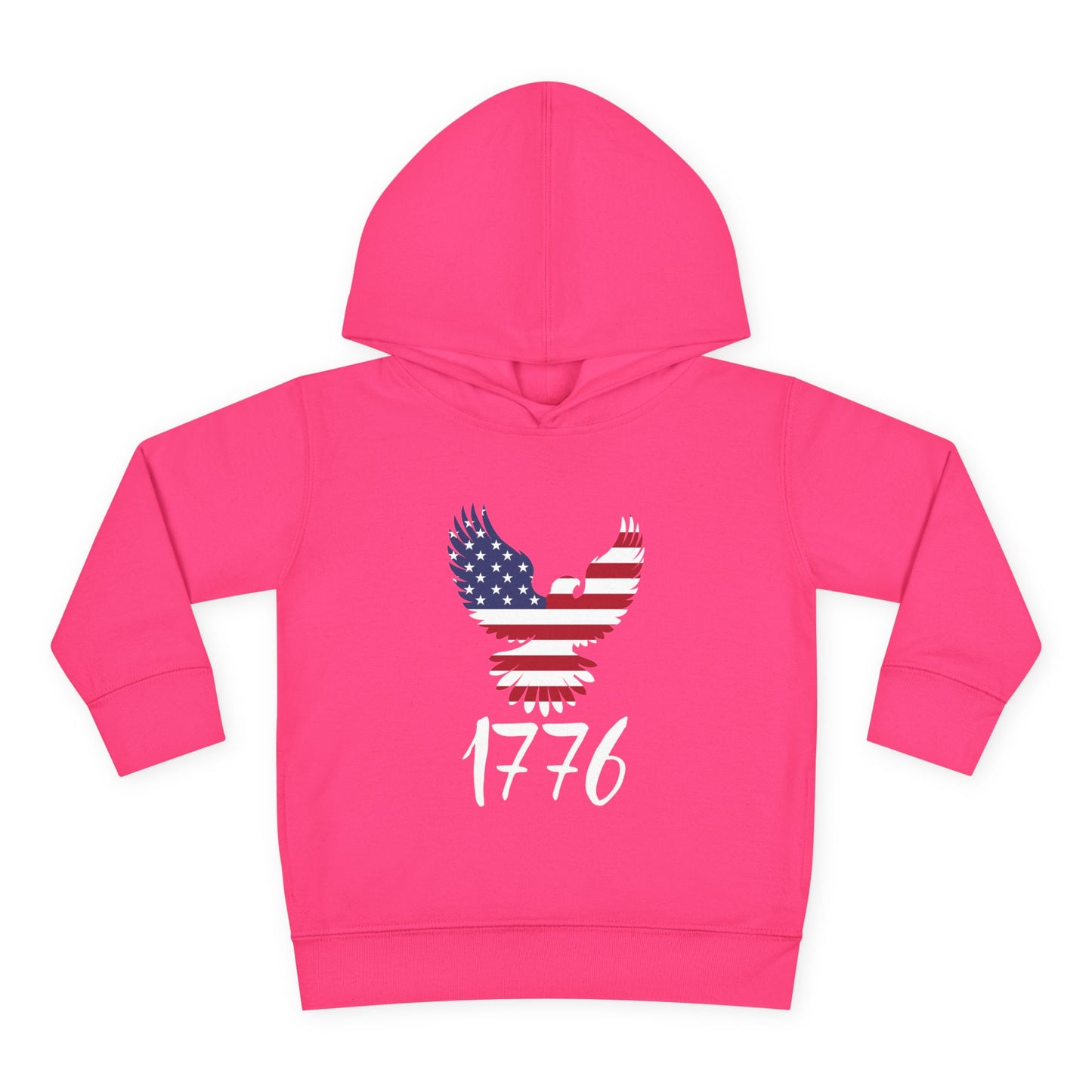 1776 Heritage Toddler Hoodie | USA Bald Eagle Graphic
