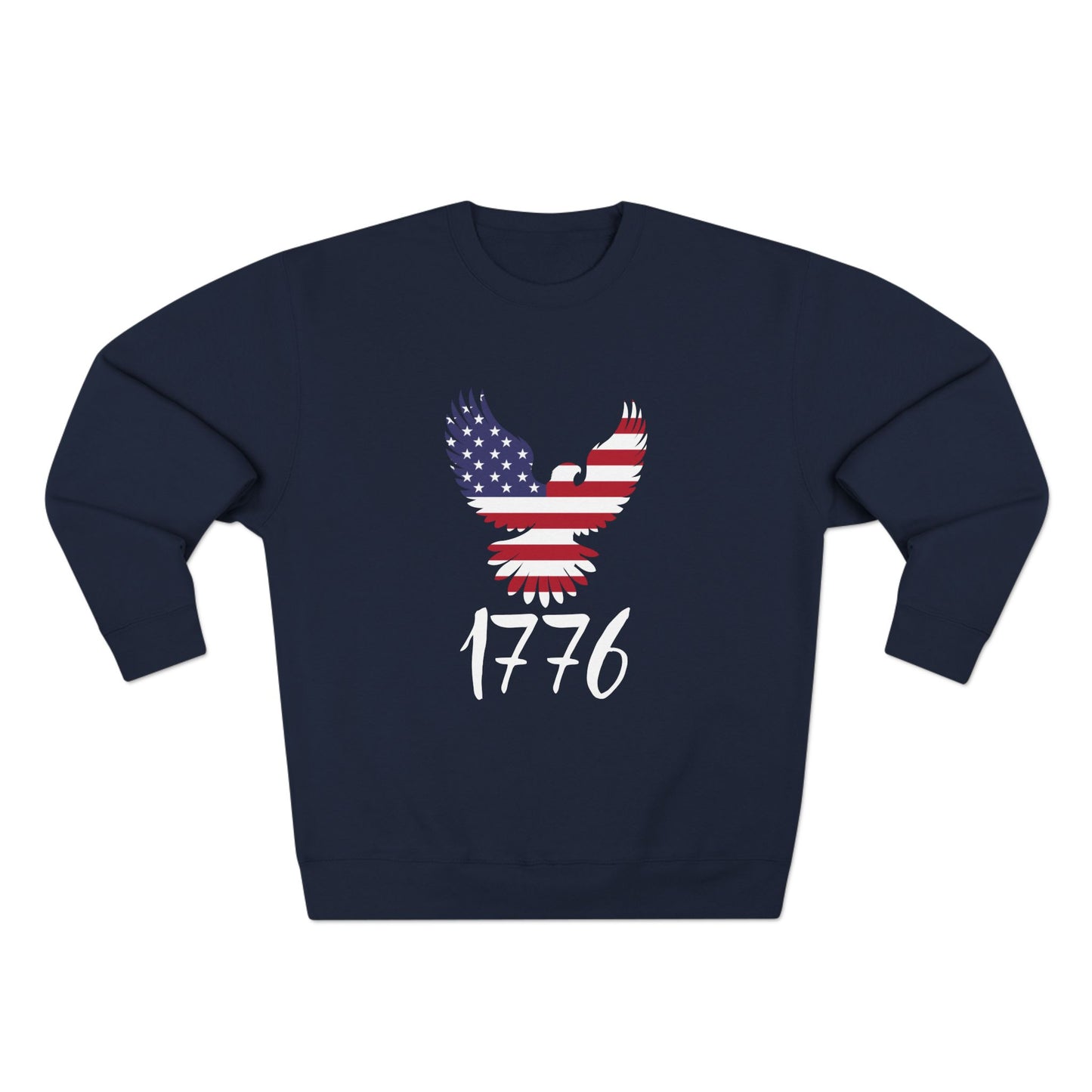 1776 Heritage Crewneck Sweatshirt | USA Bald Eagle Graphic Pullover