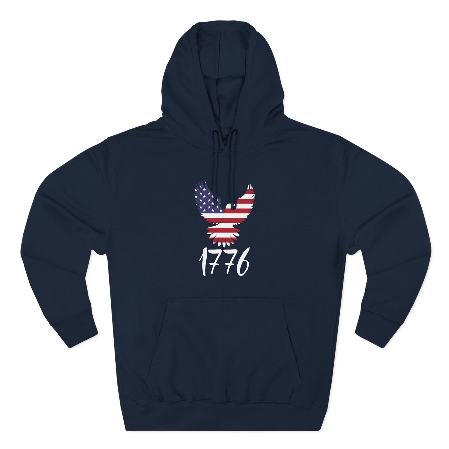 1776 Heritage Premium Hoodie | USA Bald Eagle Graphic Sweatshirt