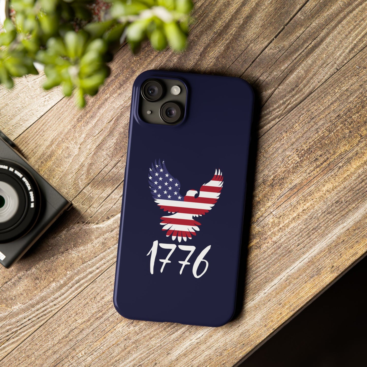 1776 Heritage Premium Slim Phone Case | USA Bald Eagle Graphic